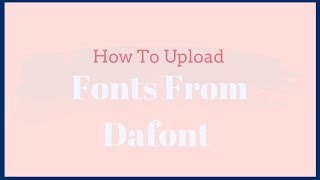 How to Upload Fonts from Dafont to Cricut [upl. by Gnah]