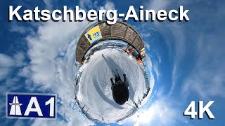 Ski area KatschbergAineck Austria  Longest ski run A1  4K video [upl. by Rebecka920]