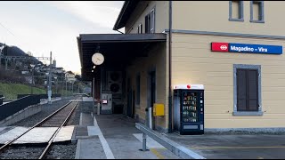 QUESTO treno arriva nella stazione di MAGADINO e si arresta CON FRENATA RUMOROSISSIMA [upl. by Gottfried530]