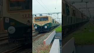 chennai beach to chengalpattu local train crossing [upl. by Ardnayek]