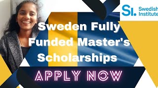 How to apply for SI scholarship 202324 Masters වලට fully funded scholarship අරන් Sweden යමු [upl. by Sackville]