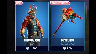 Fortnite item shop Feb 4th  FIREWALKER OUTBURST harvester JUBILATION emote [upl. by Werdnaed]