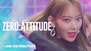 IzOne x Soyou • ZEROATTITUDE • Line Distribution FeatpH1 [upl. by Leoine906]