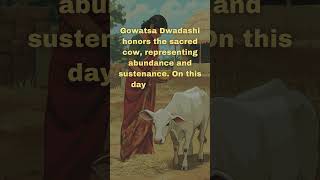 Gowatsa Dwadashi Honoring the Sacred Cow 🐄🌼 GowatsaDwadashi Diwali Cows IndianCulture [upl. by Bowlds973]