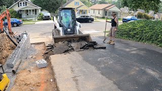 Asphalt driveway removal and replacement [upl. by Pfeffer]