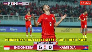 🔴 LIVE SCTV INDONESIA U19 VS KAMBOJA U19  PIALA AFF U19 2024 [upl. by Lobiv]