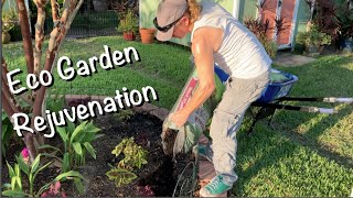 Late August Eco Garden Preperation Mowing Adding Organic Fertilizer and Black Humus [upl. by Ayaladnot715]