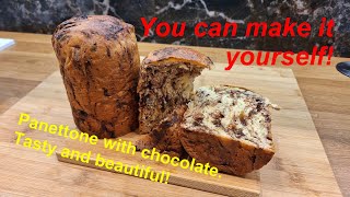 Panettone with chocolate Its simple [upl. by Ayatnahs]