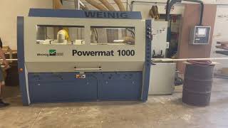 Used Weinig Powermat 1000 Six Head Moulder  RT Machine Company [upl. by Arvy]