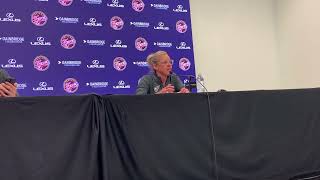 Indiana Fever press conference head coach Christie Sides after win vs Dallas Wings on 9152024 [upl. by Arorua347]