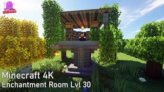 ⚒️Minecraft  How to Build an Enchanting House Level 30  Enchantment Room Minecraft 9 [upl. by Barstow]