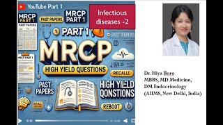 Infectious diseases for MRCP Part 1 Lecture 2MCQS [upl. by Akcirret]