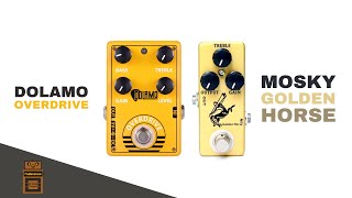 Dolamo D8 Overdrive vs Mosky Golden Horse Overdrive  No Talk Pedal Demo  Ultra Budget Overdrives [upl. by Fletcher412]