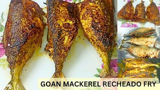 Goan Mackerel Recheado Fry  Bangda Recheado Fry mackerelfry [upl. by Anwaf40]