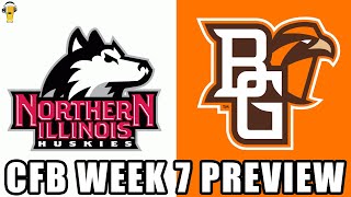 Northern Illinois Huskies vs Bowling Green Falcons Prediction  Week 7 College Football  101224 [upl. by Dahle]