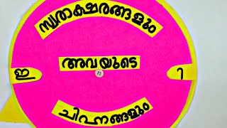 Swaraksharanghalum chinhaghalum l സ്വാരാക്ഷരങ്ങളും ചിഹ്നങ്ങളുo l Malayalam alphabets [upl. by Doggett]