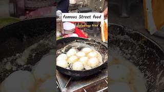 Most famous Street food  boiled egg fry 😋 shorts trending ytshorts shortsfeed viralreels ips [upl. by Attela]