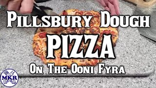 Ooni Fyra Pepperoni Pizza Using Pillsbury Pizza Dough  Man Kitchen Recipes [upl. by Hcardahs29]