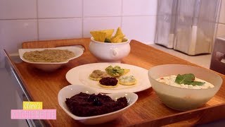 Dips en Folie Tapenade Tzatziki Caviar dAubergine Guacamole  Claras Kitchenette  Episode 12 [upl. by Alburg]