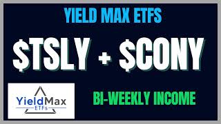 THESE TWO YIELDMAX FUNDS WILL PAY YOU BIWEEKLY TSLY  CONY [upl. by Nyllek]