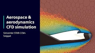 Aerospace aerodynamics CFD simulation software  Snippet Simcenter STARCCM [upl. by Acinoev]