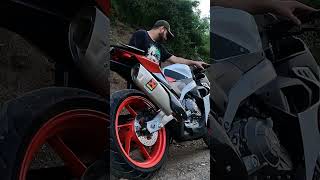 APRILIA RS457 AKRAPOVIC EXHAUST WITHOUT DB KILLER apriliars457 [upl. by Namaan]