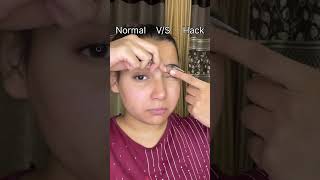 mascara hack with fork😰 mascara mascarahacks eyelashes makeup makeuphacks hack youtubeshorts [upl. by Stets]