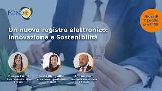 Fondir un nuovo registro elettronico  Innovazione e sostenibilità [upl. by O'Grady969]