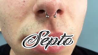 Piercing no septo  Jeito rapido e facil [upl. by Ayt]