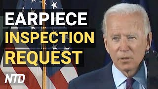 Biden responds to earpiece inspection request before debate Chinas microchip makers military ties [upl. by Fredette]