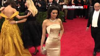 Kendall Jenner arrives at Charles James Beyond Fashion Costume Institute Gala [upl. by Willing]