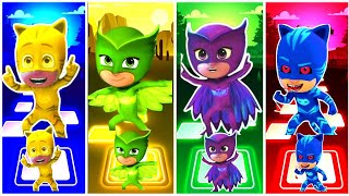 PJ MASKS CATBOY ★🆚OWLETTE 🆚 NIGHT NINJA 🆚 GEKKO tiles hop EDM Rush ♥ [upl. by Terina]