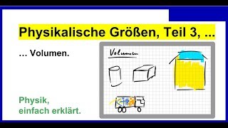 Physikalische Größen Teil2 Volumina  Volumen nochmals Physik [upl. by Yeliak]