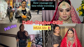 How I travel outstation for makeup bookings BTS life of MUA  Amazing experience 😍 [upl. by Eaves]