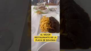 EL MEJOR RESTAURANTE DE LA PLAYA DE BOLONIA cadiz restaurant croquetas andalucia patatasfritas [upl. by Suillenroc]