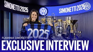 FLAMINIA SIMONETTI  EXCLUSIVE INTER TV RENEWAL INTERVIEW  Simonetti2025 InterWomen ⚫🔵 [upl. by Iago617]