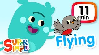 The Super Simple Show  Flying Away  Cartoons For Kids [upl. by Allisurd]