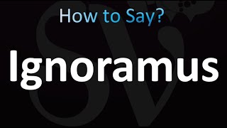 How to Pronounce Ignoramus Correctly [upl. by Enorahs]