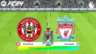 FC 24  Brentford vs Liverpool  2324 English Premier League  PS5™ Full Match amp Gameplay [upl. by Nyledam]