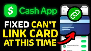 How to Fix Cash App Can’t Link Card At This Time Error [upl. by Oiralih]