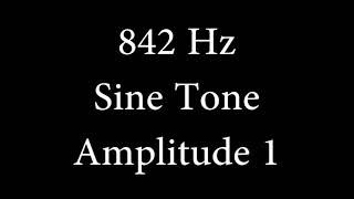 842 Hz Sine Tone Amplitude 1 [upl. by Llen]