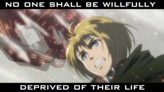 Attack On Titan 1amp2 AMV  YouSeeBiGGIRL  English Sub Meaning [upl. by Manvel828]