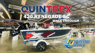 Quintrex 420 Renegade SC  Walk Through [upl. by Mcroberts377]