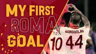 My First AS Roma Goal Nainggolan v Bologna [upl. by Oretna455]