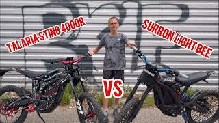 JE TEST UNE eBIKE TALARIA STING R LIMITED 9000 watts VS SURRON LIGHT BEE 💯💯💯💯 [upl. by Alleahcim]