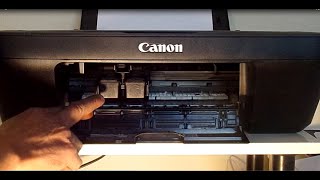 Comment changer les cartouches dencre de limprimante Canon MG 2500 [upl. by Kcirdek88]