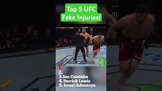 Top 5 UFC Fake Injuries ufc top fake shorts injury [upl. by Iridis386]