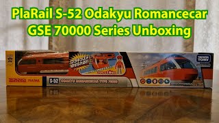 4K PlaRail S52 Odakyu Romancecar GSE 70000 Series Unboxing [upl. by Adnahsam]