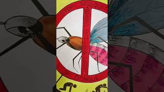 poster making  poster on dengue poster drawing ytshorts short viral medico awareness 100k [upl. by Nagam185]