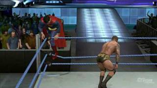 WWE SmackDown vs Raw 2010 PlayStation 3 Gameplay  RKO vs Superman [upl. by Krys984]